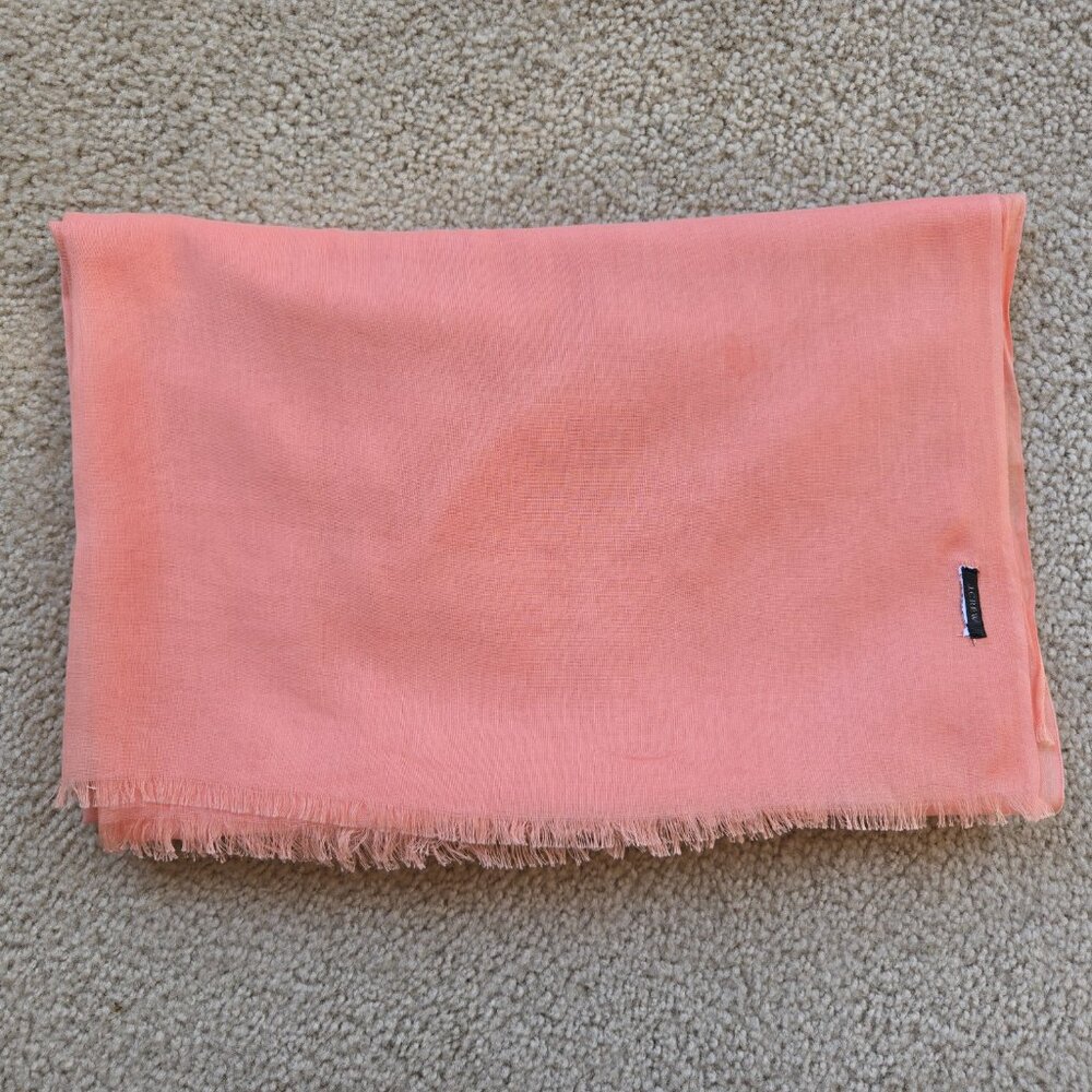 J. Crew Lightweight Silky Soft Scarf Pink - Picture 13 of 13